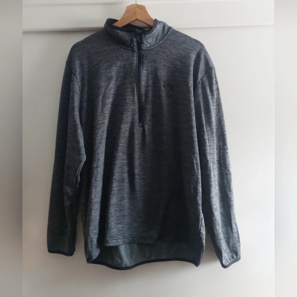 Under Armour Mens XL Storm Gear 1/4 zip up Pullover Sweatshirt Black Spacedye - Picture 5 of 12